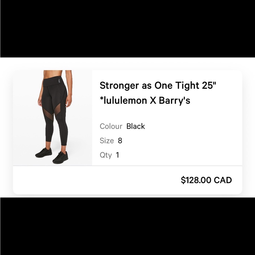 Lululemon Athletica Black Leggings